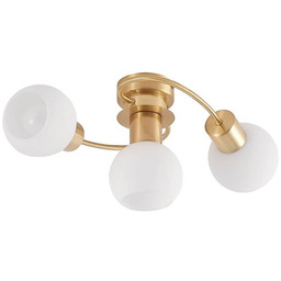 Lindby - Ciala 3 Lampa Sufitowa Brass/Opal