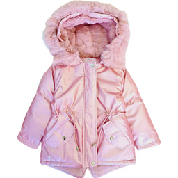 Zimowa kurteczka 146/152 parka dla dziewczynki Kurtka holo