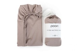 Poofi Prześcieradło do łóżeczka organic 60x120 Czekolada
