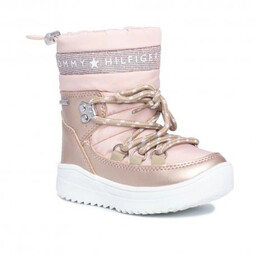Tommy Hilfiger 0767302 kozaki śniegowce ocieplane dziewczęce różowe