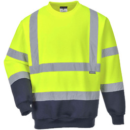 - Bluza ostrzegawcza PW2 - żółty-czarny 4XL