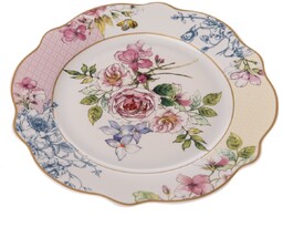 Porcelanowy talerz deserowy Roses, 19,2 cm