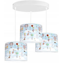 Żyrandol do pokoju dziecięcego Słonik Błękitny lampa wisząca