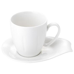 Filiżanki ze spodkiem Kappa 220 ml 6 sztuk