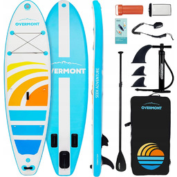 Zestaw Do Surfingu Deska Nadmuchiwana Wiosła Akcesoria Płetwa