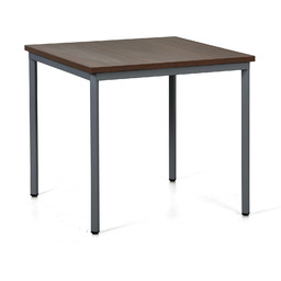 Stół jadalniany TRIVIA, 80x80 cm, ciemnoszara podstawa, orzech