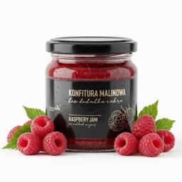 Konfitura malinowa bez cukru z malin 190 g