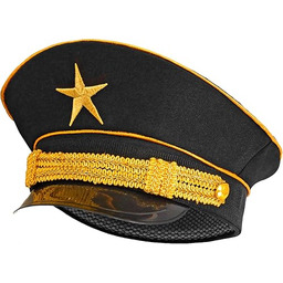 W WIDMANN MILANO Party Fashion czarna czapka oficerska