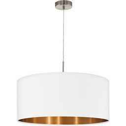 EGLO lampa wisząca Pasteri, 1-punktowa tekstylna lampa wisząca