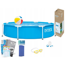 Basen Ogrodowy Stelażowy Okrągły Intex 28205 Stelażowy 244x51