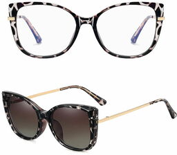 Stylion 2w1 Okulary damskie do komputera z nakładką