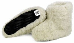 Owczarz Dziecięce bambosze wełniane handmade 100% wełny merino,