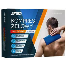 APTEO Kompres żelowy ciepło-zimno 10x26,5cm, 1 szt. ->