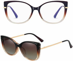 Stylion 2w1 Okulary damskie do komputera z nakładką