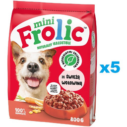 FROLIC Mini Naturally Irresistible 5x800 g półwilgotna karma