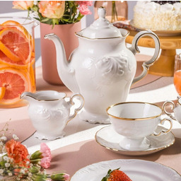 3617 Serwis Do Kawy 12/39 Ivory Fryderyka Porcelana