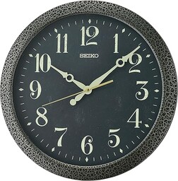 SEIKO CLOCKS Seiko Zegar ścienny, czarny, standardowy, Standard,