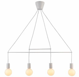 Lumes Biała industrialna lampa wisząca - K167-Indos
