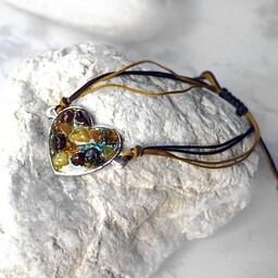 Pakamera AMBER HEART -bransoleta z bursztynami