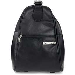 Czarny Plecak damski skórzany torebka 2w1 Beltimore 019