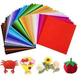 Filc dekoracyjny kolorowy plastyczny 25x25 cm kolorowy 40