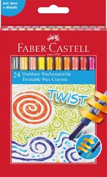 Faber-Castell Kredki Świecowe Wykręcane 24 Kolory