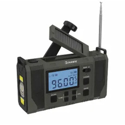 Hawk Expedition R20 Na korbkę, Solarne, Latarka, Radio