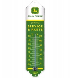 Termometr JOHN DEERE prezent 28cm metalowy wewnętrzny zewnętrzny