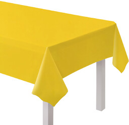 Obrus papierowy żółty - 137 x 274 cm