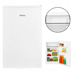 Lodówka Amica Fm 135.4(E) Mała Biała Pojemna Led
