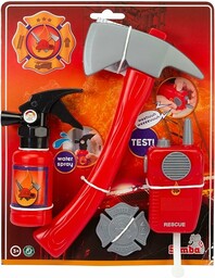 Straż pożarna zestaw podstawowy, gaśnica z funkcją spryskiwania,