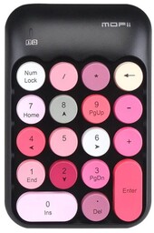 MOFII Bezprzewodowa klawiatura numeryczna X910 (Czarna+Czerwona)