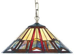 Artistar Lampa wisząca tiffany LILLIE, możliwość ściemniania, multikolor,