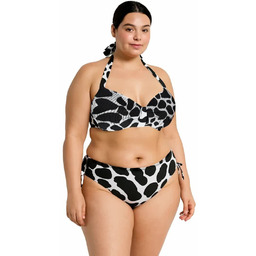 GÓRA od stroju kąpielowego TOP PLUS SIZE czarno