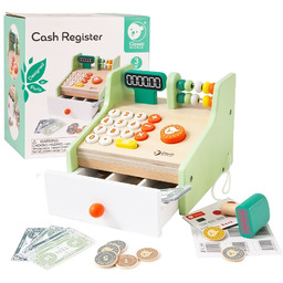 CLASSIC WORLD Drewniana Kasa Sklepowa Dla Dzieci