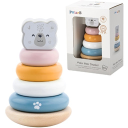 Viga Toys Viga Polarb Drewniana Piramidka Edukacyjna -