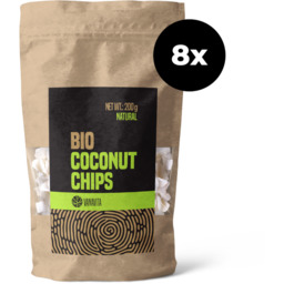 VanaVita BIO Naturalne Chipsy Kokosowe 8 x 200