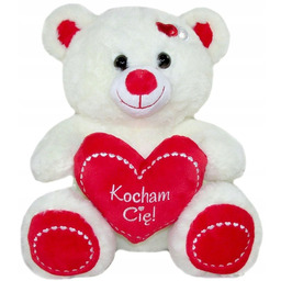 Maskotka Miś Kocham Cię z sercem - 40cm