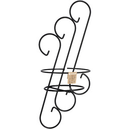 Kwietnik wiszący metalowy 23 x 48 cm, czarny