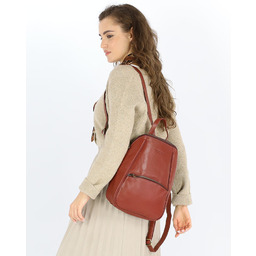 Elegancki plecak damski skórzany miejski minimalizm - MARCO