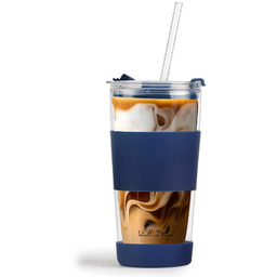 Viallidesign Szklany kubek termiczny (granat) Fuori Vialli Design