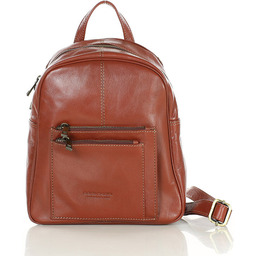 Mały plecak damski skórzany z kieszonkami - MARCO