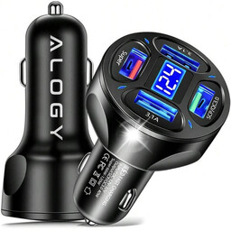 Ładowarka samochodowa 4x USB QC 3.0 66W szybka