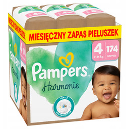 Pampers Harmonie Rozmiar 4 174 szt. Pieluszki Miesięczny