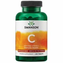 Suplement diety, Swanson, Witamina C 500 buforowana, 250