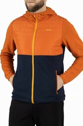 Kurtka męska bambusowo-bawełniana Viking Creek Hoodie 5419 pomarańczowo-granatowy