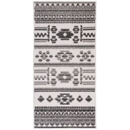 Dywan Nepal 80 x 153 cm aztecki szary