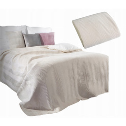 Narzuta Na Łóżko 170x210 Eurofirany Sofia krem Welwet