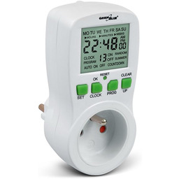 Greenbleu Cyfrowy Zegar Sterujący, Biały, 16 Programów