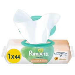 Pampers Harmonie Protect&Care Chusteczki nawilżane, 44szt.